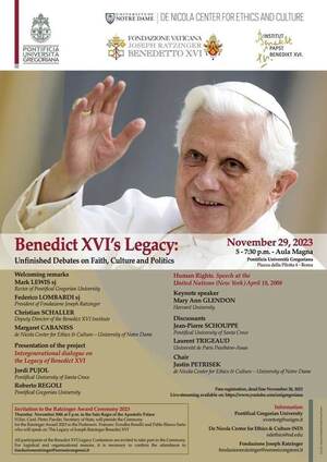 Benedict XVI's Legacy poster